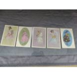 Collection of five postcards by Zondoriny.