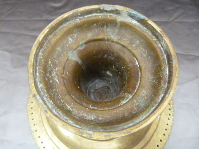 Oriental metal Tazza, Early oriental beaker and an oriental vase on splayed base - Image 14 of 14