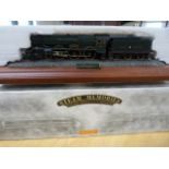 Two Steam Memories collectable Hand painted Locomotives on Plinths. 03577 "King Stephen" & 03582