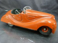 Schuco Examico 4001 model of a Sports car in Red. Missing key and box. Car is in good condition