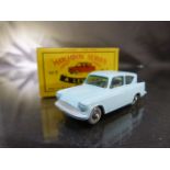Matchbox series Lesney No.7 Ford Anglia (New Model) Box broken one end.