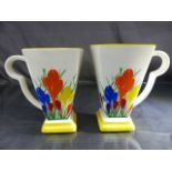 Moorland Staffordshire Chelsea works Burslem Crocus Mugs