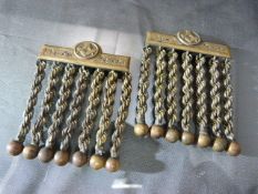 Two masonic badges with Drop rope hangings