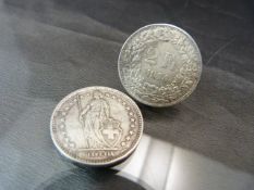 Coins - 2 Swiss Franc 1940 and 2 Swiss Franc 1944