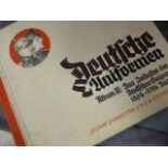 German cigarette card Collector Album with complete set of Stamps 'Deutsche Uniformen' (Album III)
