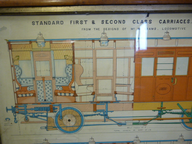 Genuine Blue print from the designs of Mr W Adams Locomotive Department of Standard First and Second - Image 2 of 5