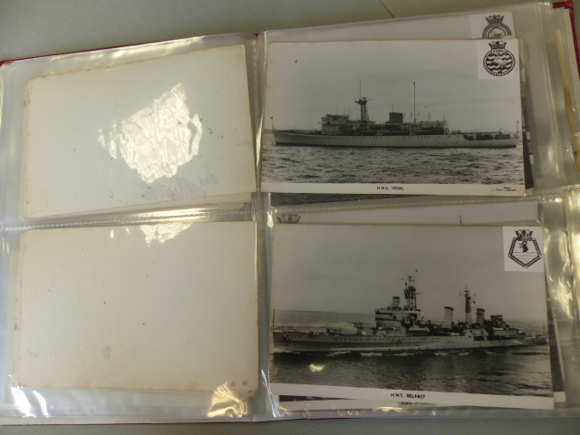 Collection of postcards depicting Military ships approx 90. - Image 14 of 41