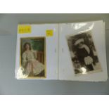 Collection of Victoran postcards relating to actresses and actors