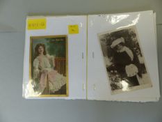 Collection of Victoran postcards relating to actresses and actors