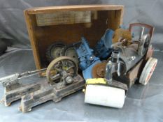 Fordson Major DIY tractor kit modelled on a Fordson Major, Early poss Tri-ang steam roller and one