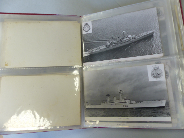 Collection of postcards depicting Military ships approx 90. - Image 8 of 41