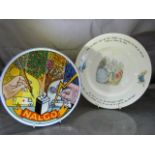 Wedgwood Peter Rabbit Plate and a boxed Royal Doulton Nalco presentation plate