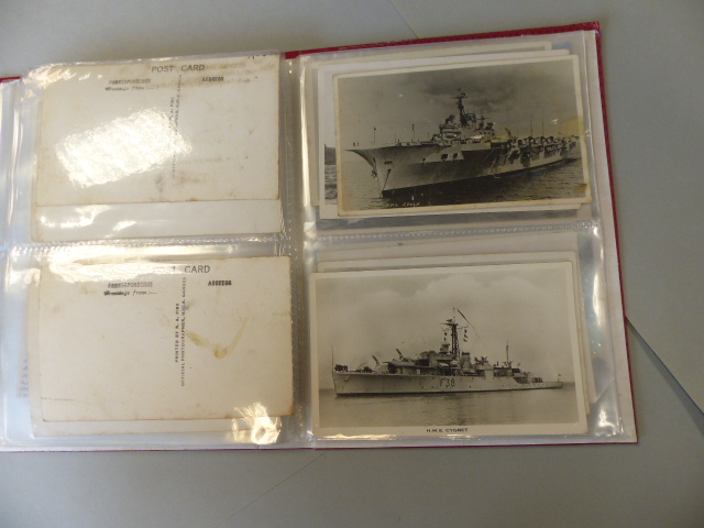 Collection of postcards depicting Military ships approx 90. - Image 32 of 41