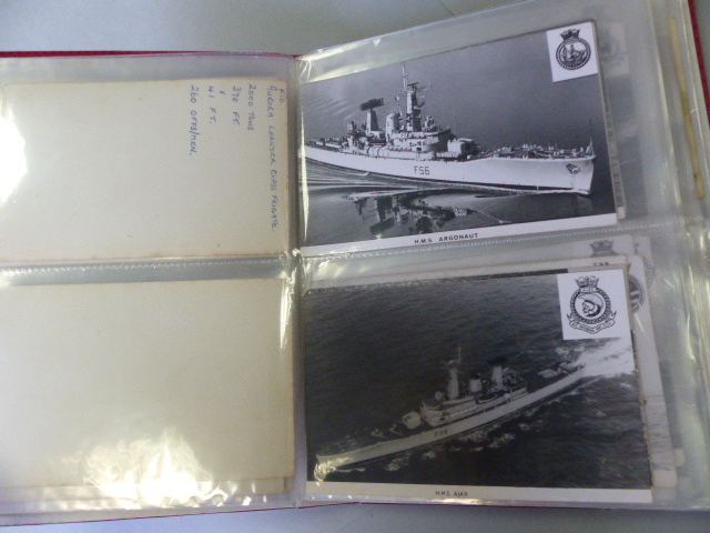 Collection of postcards depicting Military ships approx 90. - Image 9 of 41