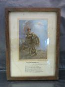 An Oak framed WW1 Lithograph 'The White Comrade by F R Britton and Co.