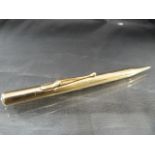 9ct Gold propelling pencil 'Power'. Approx weight - 23.4g
