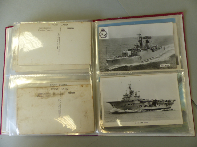 Collection of postcards depicting Military ships approx 90. - Image 35 of 41