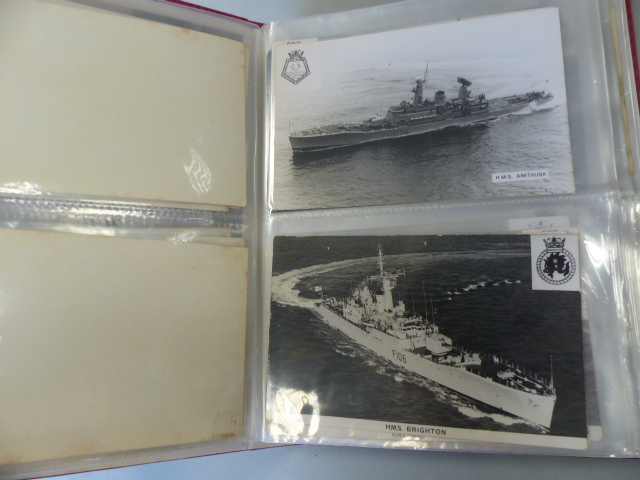 Collection of postcards depicting Military ships approx 90. - Image 5 of 41