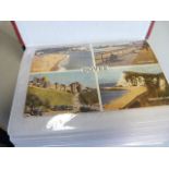 Collection of various postcards depicting places