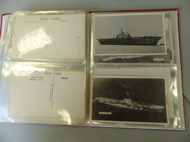 Collection of postcards depicting Military ships approx 90. - Image 34 of 41