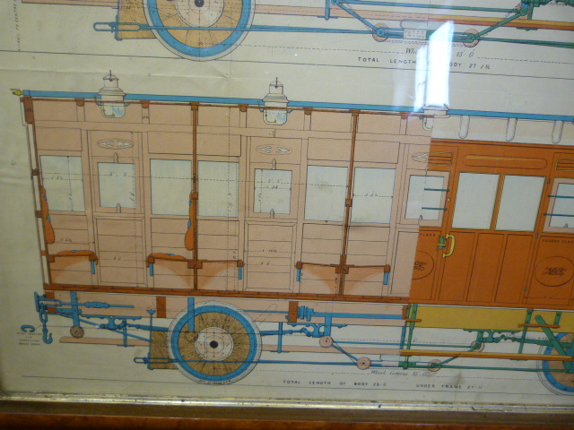 Genuine Blue print from the designs of Mr W Adams Locomotive Department of Standard First and Second - Image 4 of 5