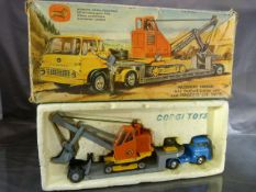 Corgi Major Machinery Carrier with Bedford tractor unit and Priestman 'cub' shovel in original