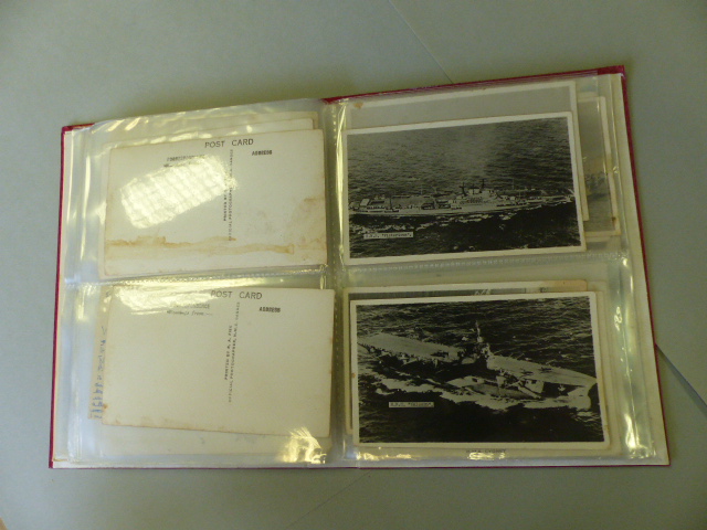 Collection of postcards depicting Military ships approx 90. - Image 30 of 41