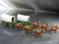 Two Matchbox Lesney Horse drawn Gypsy Wagons - No boxes