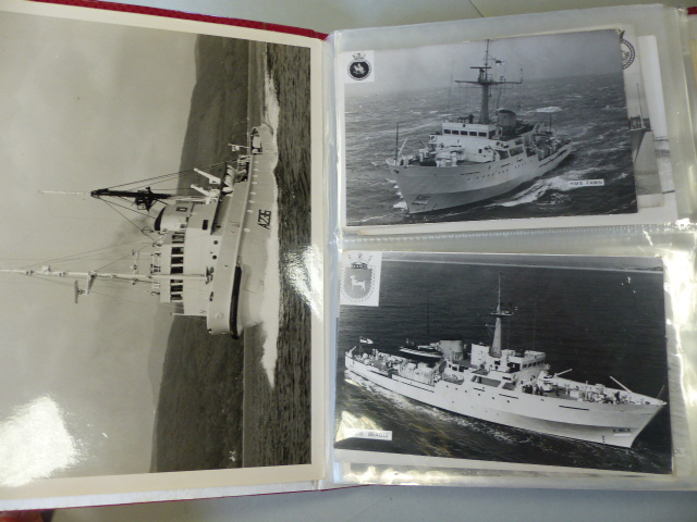 Collection of postcards depicting Military ships approx 90.