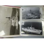 Collection of postcards depicting Military ships approx 90.