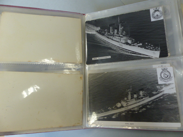 Collection of postcards depicting Military ships approx 90. - Image 7 of 41