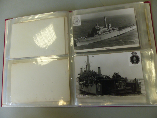 Collection of postcards depicting Military ships approx 90. - Image 21 of 41