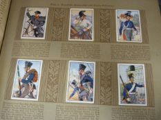 German Cigaretta Card collector album with complete set of cards on Deutsche Uniformen