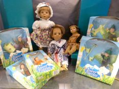 Box containing boxed Flower Fairies and other dolls etc