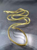 18ct Hallmarked gold 'Rope' chain. Approx weight - 5.2g