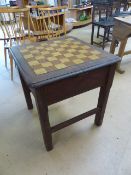 Mahogany low chess table