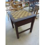 Mahogany low chess table