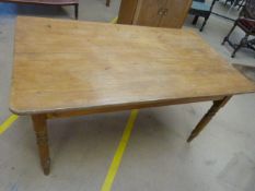 Antique pine dining room table