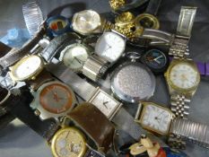 Collection of watches approx 14 to include a Sekonda pocket watch