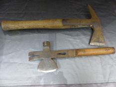 Pair of vintage fireman's axes