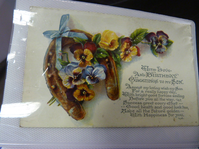 Collection of approx 40 Victorian birthday cards - Image 4 of 39