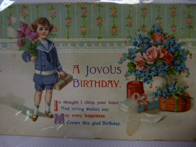 Collection of approx 40 Victorian birthday cards - Image 29 of 39