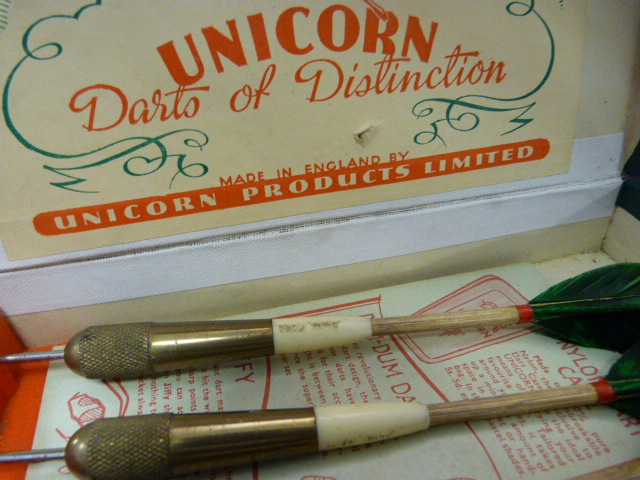 Two boxed set of early darts by 'Kwiz and Unicorn - Image 4 of 5