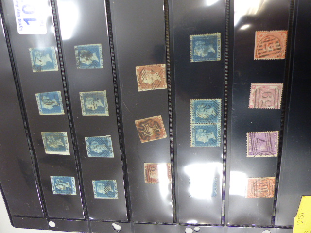 Sheet containing Tupenny Blues, Penny Reds and 4ps.