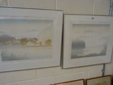 Bob Sanders - Pair of landscape prints - both signed one of Ennerdale, Cumbria and Buttermere.