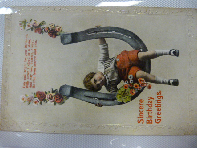 Collection of approx 40 Victorian birthday cards - Image 26 of 39