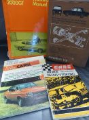 Capri 2000GT Workshop Manual, Pitmans Book of the Capri, Ford Cortina 1967-68 Autobook and the