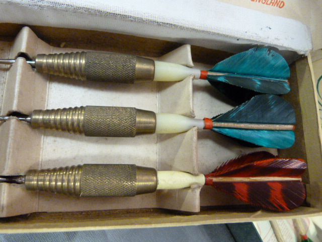 Two boxed set of early darts by 'Kwiz and Unicorn - Image 2 of 5
