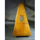 Early Rosewood cased Metronome of Pyramidal Form. Armorial type plaque to front bearing the makers