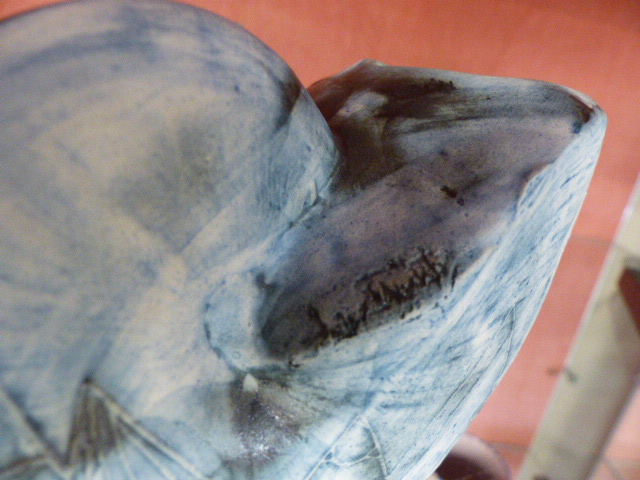 Carn Pottery - Both signed by J Beusmans. Both green and mottled blue in colour with signatures to - Image 4 of 6